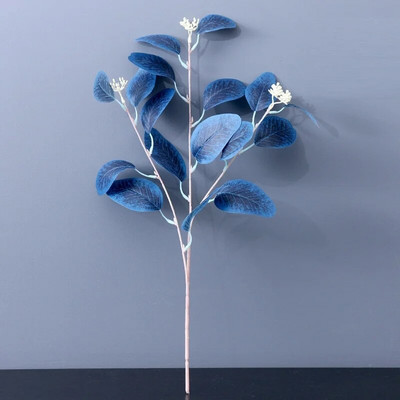 DIY mesterséges selyem csokor pitypang eukaliptusz Otthon Nappali Szállodai Esküvő Virágkötészeti Hamis virágok Növény dekoráció