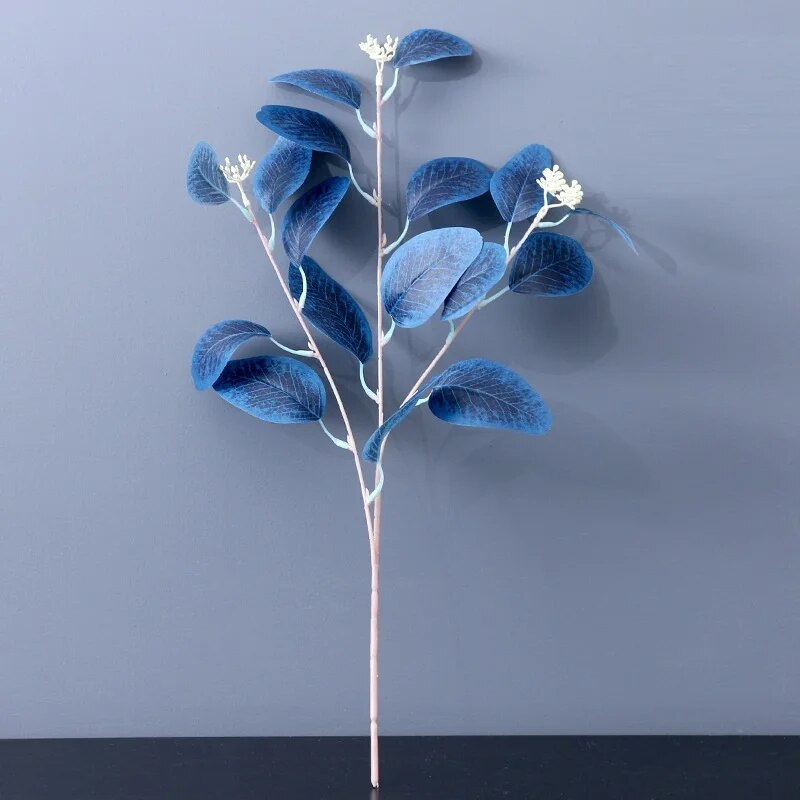 DIY mesterséges selyem csokor pitypang eukaliptusz Otthon Nappali Szállodai Esküvő Virágkötészeti Hamis virágok Növény dekoráció