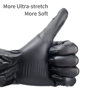 10 бр PVC ръкавици за еднократна употреба Лаборатория за почистване на латекс Нитрилни ръкавици Водоустойчиви без алергии Работна безопасност Механични градински кухненски ръкавици