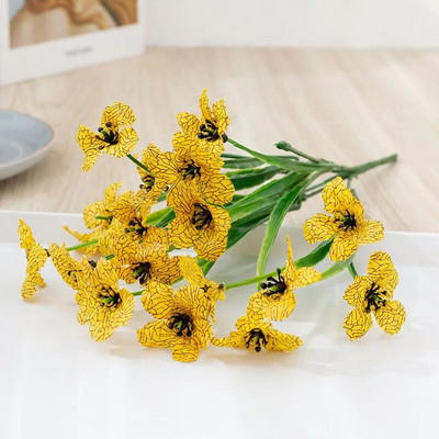 5 capete Iarbă de primăvară Floare Iarbă de apă Violet Pânză Artă Floare Imitație Floare Acasă Decorare nuntă în aer liber Floare falsă