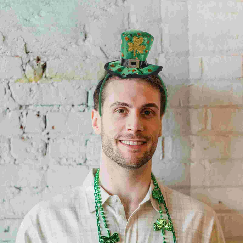 Šv. Patriko kepurė Patriko dienos kostiumai makiažas Patriko drabužių audinys Šventųjų plaukų aksesuarai