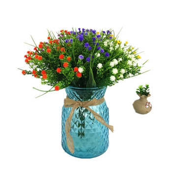 Пластмасови изкуствени цветя Bouquetud Тревни растения Офис Бюро Декоративни листа Градина Аксесоари за декорация на ваза за сватбено тържество