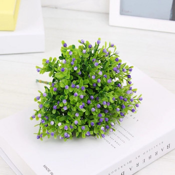 1 τμχ Νέα Τεχνητά Φυτά Λουλούδι Πλαστικά Τεχνητοί Θάμνοι Πράσινο για Εξωτερικό Κήπο Σπιτιού Φυτό απομίμησης διακόσμησης γραφείου