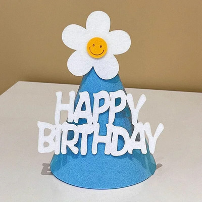 Kūrybiška gimtadienio kepurė Gimtadienio vakarėlio karūna Linksmo gimtadienio vakarėlio dekoracija Nuotakos kepurė vaikams Vakarėlio dekoravimui Fotorekvizitas 생일모자