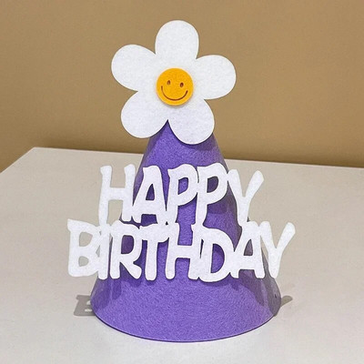 Kūrybiška gimtadienio kepurė Gimtadienio vakarėlio karūna Linksmo gimtadienio vakarėlio dekoracija Nuotakos kepurė vaikams Vakarėlio dekoravimui Fotorekvizitas 생일모자