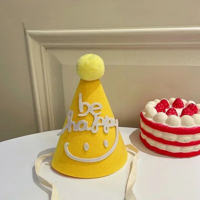 Kūrybiška gimtadienio kepurė Gimtadienio vakarėlio karūna Linksmo gimtadienio vakarėlio dekoracija Nuotakos kepurė vaikams Vakarėlio dekoravimui Fotorekvizitas 생일모자