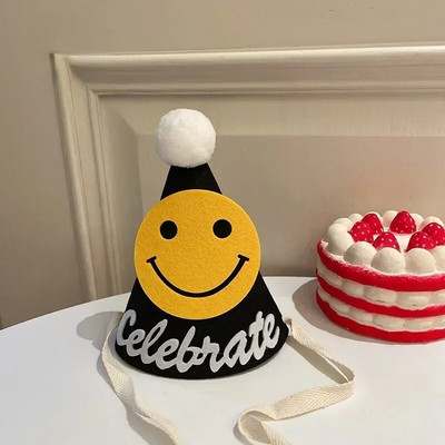 Kūrybiška gimtadienio kepurė Gimtadienio vakarėlio karūna Linksmo gimtadienio vakarėlio dekoracija Nuotakos kepurė vaikams Vakarėlio dekoravimui Fotorekvizitas 생일모자