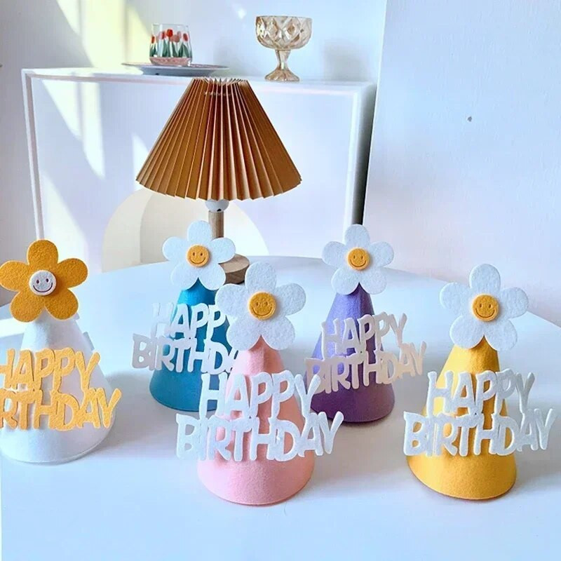 Kreativna rođendanska kapa Rođendanska proslava Kruna za sretan rođendan Dekoracija za mladenku Šešir za dječju zabavu Dekoracija za fotografije 생일모자