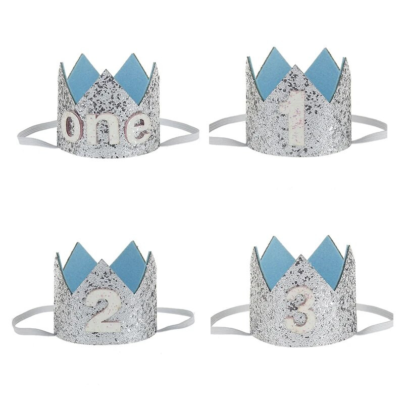 1 2 3 boldog születésnapot korona fejpántos sapka gyerekeknek 1. 2. 3. születésnapi parti dekoráció babazuhany dekoráció baba születésnapi sapka
