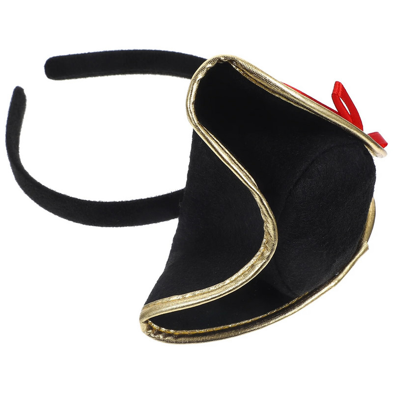 Helovino dekoras Plaukų dekoravimas Rekvizito lankeliai Pet Cosplay Galvos apdangalas Galvos apdangalas Audinys Vakarėlio aksesuaras Piratų skrybėlė Romanas