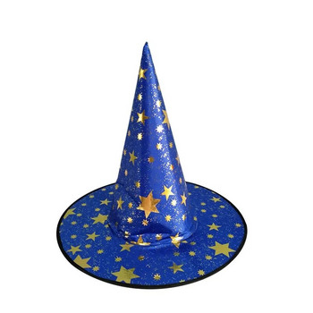 Απόκριες καπέλο Παιδικό φόρεμα μεταμφιέσεων για ενήλικες Magician Bronzing Wizard Πεντάγραμμο Καπέλο Halloween Party Witch καπέλο