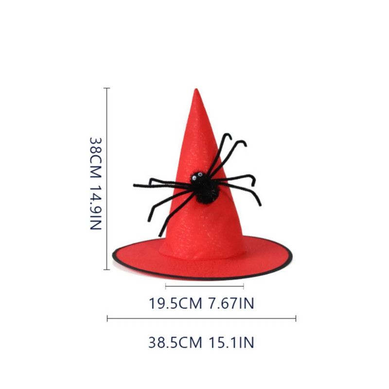 Helovino raganos kepurės moterims Vaikų raganų Helovino kostiumai Aksesuarai Sulankstomos raganų vakarėlio kepurės Namų apranga ir baldai