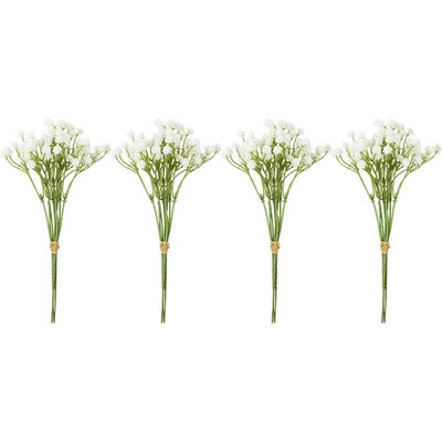 Baltos kūdikių kvėpuojančios gėlės Dirbtinė balta netikra gėlė Gypsophila „pasidaryk pats“ gėlių puokštės Vestuvių namų stalo dekoravimas