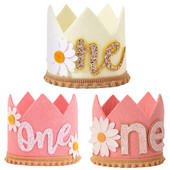 1 éves születésnapi sapka százszorszép koronás fejpánt sapkák felnőttek évfordulós sapkái fiú lány születésnapi baba zuhany party dekorációs sapka