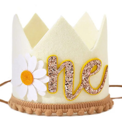 1 éves születésnapi sapka százszorszép koronás fejpánt sapkák felnőttek évfordulós sapkái fiú lány születésnapi baba zuhany party dekorációs sapka