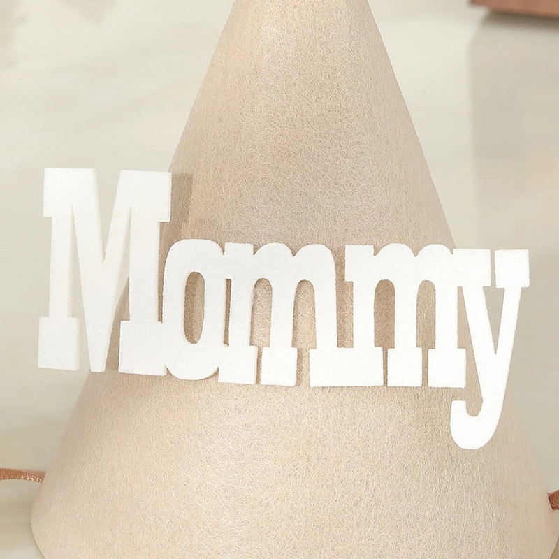 1vnt Mamos gimtadienio kepurė Tėčio gimtadienio šventės galvos apdangalas šventiniai papuošimai Mamos ir tėčio kepuraitės.