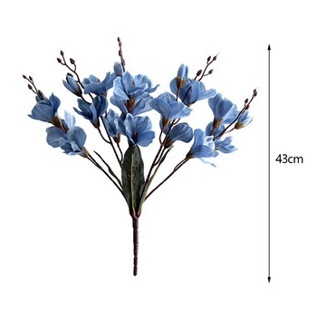 3D Silk Magnolia Branch τεχνητά λουλούδια Υψηλής ποιότητας ψεύτικο λουλούδι για διακόσμηση γάμου Διακόσμηση πάρτι σπιτιού Αξεσουάρ για πάρτι
