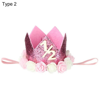 Vaikinų mergaičių galvos juosta 1/2/3/pusė/viena Lytis Atskleidžia krikštynas su gimtadieniu Vakarėlio kepuraitės Kūdikio princo/princesės kepuraitė