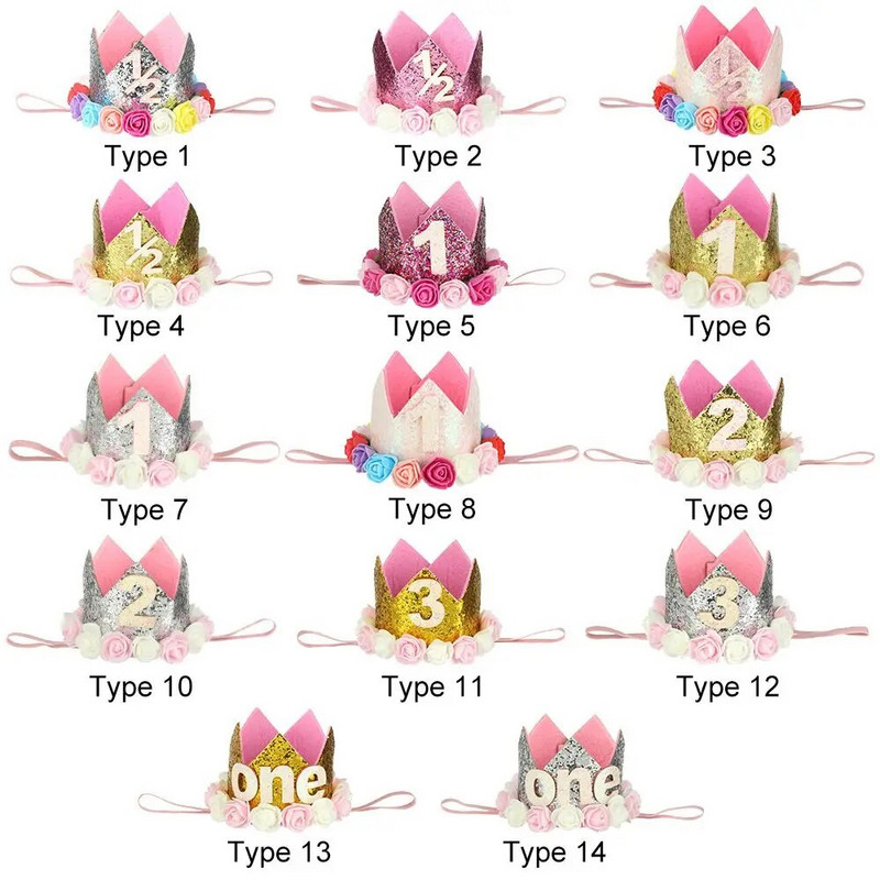 Vaikinų mergaičių galvos juosta 1/2/3/pusė/viena Lytis Atskleidžia krikštynas su gimtadieniu Vakarėlio kepuraitės Kūdikio princo/princesės kepuraitė