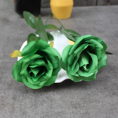 1 db selyem fekete rózsa művirág csokor otthoni nappali esküvői karácsonyi parti dekoráció újévi ház kert dekoráció