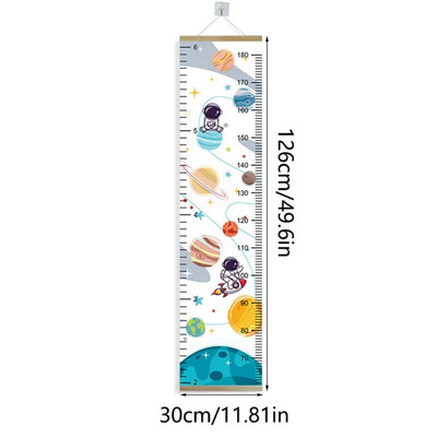 Grafikon rasta Netkano drvo na zidu Rainbow Visina Pravilo Inch Metri Mjera Djeca Dijete Bebe Dekoracija dječje sobe Nordic