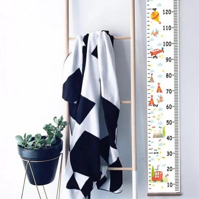 Laste kõrguse kasvu graafikud Seinale riputatud kõrguse joonlaud Põhjamaade lõuendi kõrguse mõõtmise diagramm lastetoa jaoks lasteaia kodukaunistus