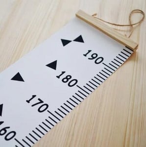20*200cm Măsură înălțime agățat pe perete Bebeluș Copil Copii Tabel de creștere Măsurarea înălțimii Riglă Autocolant de perete pentru cameră, acasă, dormitor Decor