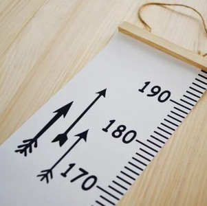 20*200cm Măsură înălțime agățat pe perete Bebeluș Copil Copii Tabel de creștere Măsurarea înălțimii Riglă Autocolant de perete pentru cameră, acasă, dormitor Decor