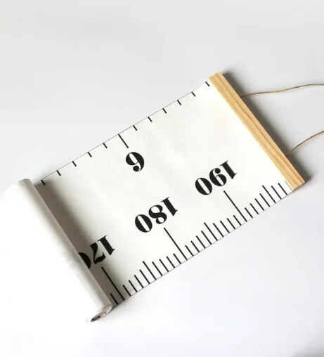 20*200cm Măsură înălțime agățat pe perete Bebeluș Copil Copii Tabel de creștere Măsurarea înălțimii Riglă Autocolant de perete pentru cameră, acasă, dormitor Decor