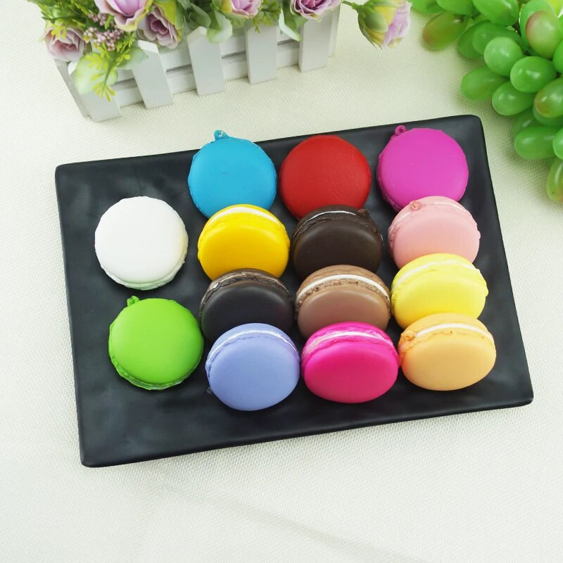 1 db szimuláció hamis Macaron kellékek ételmodell desszert dekoráció mesterséges torta asztal snack dekorok mesterséges sütemény lakberendezés