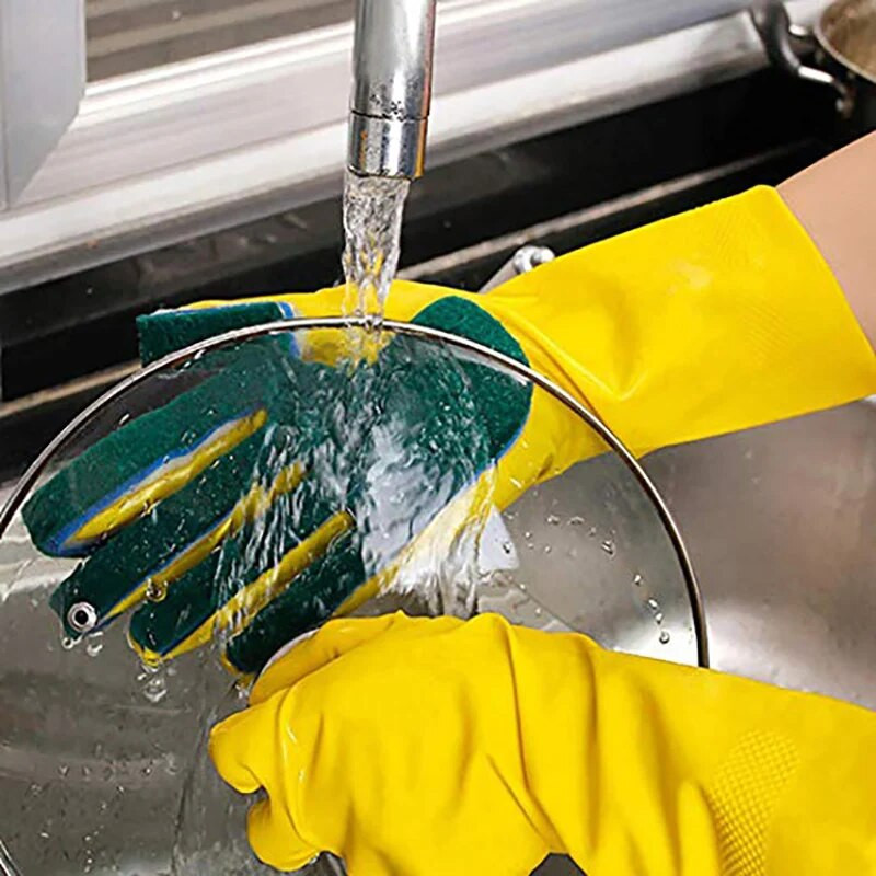 WALFOS Creative Washing Valymo pirštinės Sodas Virtuvės Indas Kempinėlės Pirštai Guminės buitinės valymo pirštinės indų plovimui