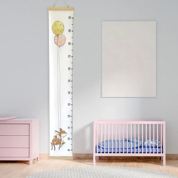 Χάρακας ύψους μωρού σε σκανδιναβικό στυλ Εξαιρετικός επαναχρησιμοποιούμενος χαριτωμένος κρεμαστός χάρακας κρεβατοκάμαρας
