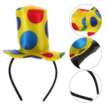 Jester Hat Κλόουν Καπέλο Headband Jester Headband Headband καπέλο κλόουν για Circus Costume Props Carnival Cosplay Στολή Funny Clown