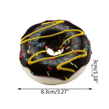 Μοντέλο προσομοίωσης τεχνητών ντόνατς PU Donut Ψωμί στηρίγματα για ανακούφιση από το άγχος Αργή ανάκαμψη Ψεύτικο διασκεδαστικό στολίδι
