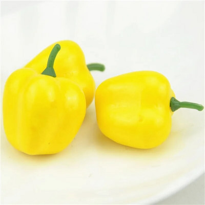 10 db 3,4 cm Hab Chili Műhab Műanyag Zöldség Hamis mesterséges PE Gyümölcs Modell Buli Konyha Esküvői Dekoráció