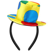 Pălărie de bufon Pălărie de clovn Bandă de pălărie de bufon Pălărie de clovn Bandă pentru costume de circ Costume de carnaval de clovn amuzant