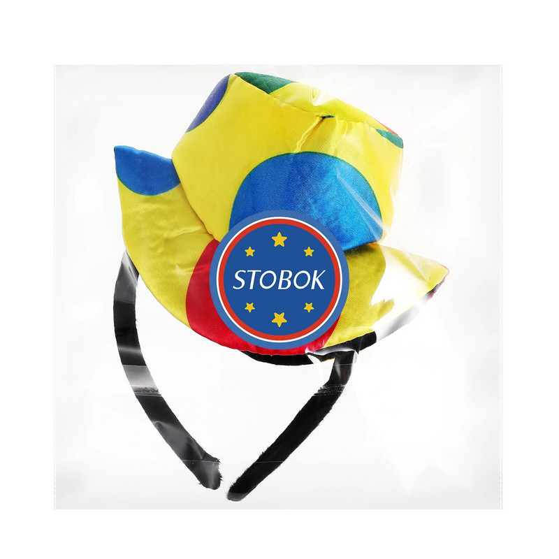 Pălărie de bufon Pălărie de clovn Bandă de pălărie de bufon Pălărie de clovn Bandă pentru costume de circ Costume de carnaval de clovn amuzant