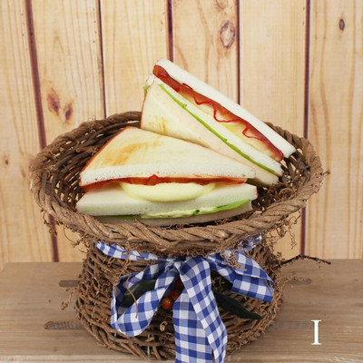 PU modeliavimo maistas netikros duonos mėsainio pyragas Namų dekoravimas lango ekranas fotografijos reikmenys virtuvės žaislas