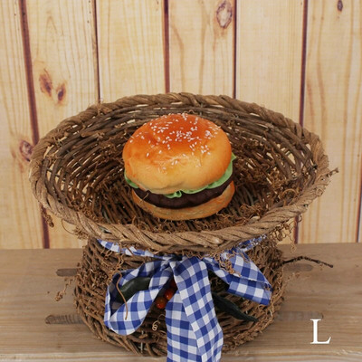 PU modeliavimo maistas netikros duonos mėsainio pyragas Namų dekoravimas lango ekranas fotografijos reikmenys virtuvės žaislas