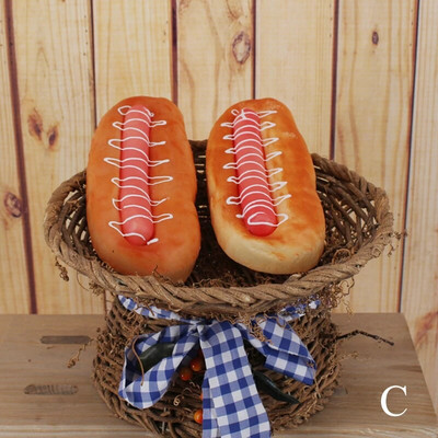 PU modeliavimo maistas netikros duonos mėsainio pyragas Namų dekoravimas lango ekranas fotografijos reikmenys virtuvės žaislas