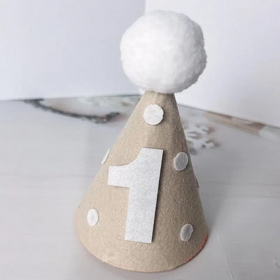 1. Kids Születésnapi Kalap Mini szám Kalapok Baba Fiúk Lányok Fejpánt Baby Shower Születésnapi Party Dekoráció Felnőtt évfordulós Kalapok