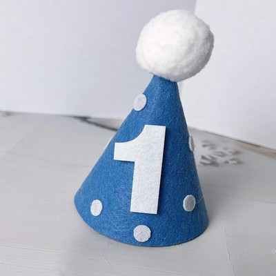 1. Kids Születésnapi Kalap Mini szám Kalapok Baba Fiúk Lányok Fejpánt Baby Shower Születésnapi Party Dekoráció Felnőtt évfordulós Kalapok