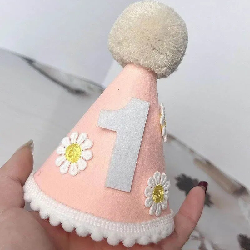 1. Kids Születésnapi Kalap Mini szám Kalapok Baba Fiúk Lányok Fejpánt Baby Shower Születésnapi Party Dekoráció Felnőtt évfordulós Kalapok