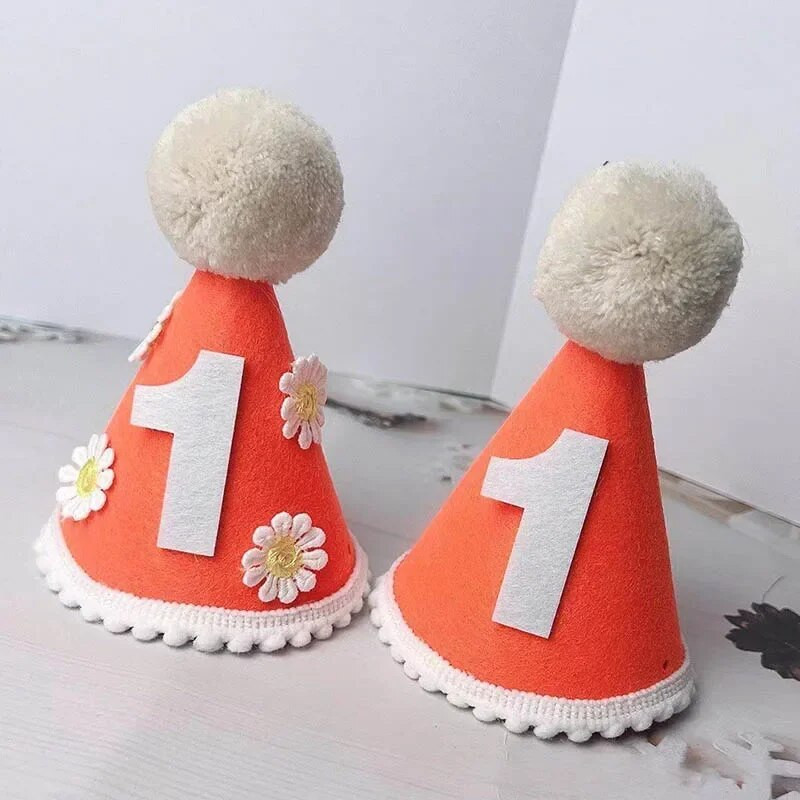 1. Kids Születésnapi Kalap Mini szám Kalapok Baba Fiúk Lányok Fejpánt Baby Shower Születésnapi Party Dekoráció Felnőtt évfordulós Kalapok