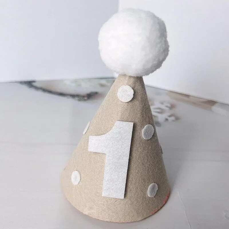 1. Kids Születésnapi Kalap Mini szám Kalapok Baba Fiúk Lányok Fejpánt Baby Shower Születésnapi Party Dekoráció Felnőtt évfordulós Kalapok