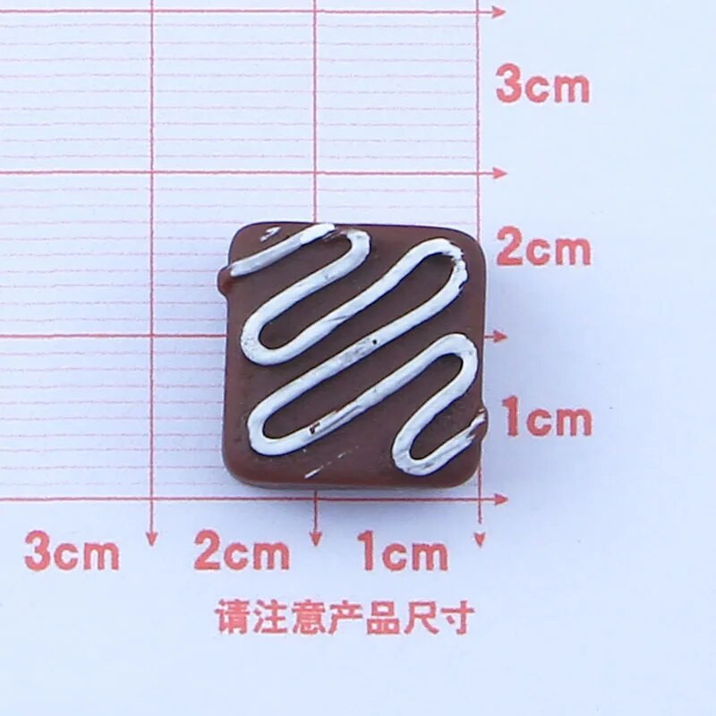 10 vnt. modeliavimo šokolado derva kabošonas netikras maistas žaisti „pasidaryk pats“ priedai „Scrapbooking“ plaukų lankeliai Centro telefono apdaila