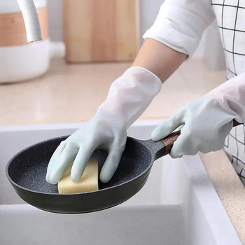Γάντια οικιακής χρήσης Γάντια καθαρισμού πιάτων Αδιάβροχα οικιακά από καουτσούκ Γάντια καθαρισμού πιάτων για πιάτα και οικιακά