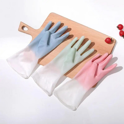 Mănuși de uz casnic Mănuși de curățare pentru spălat vase Mănuși de curățat pentru spălat vase din cauciuc impermeabil pentru menaj și pentru menaj