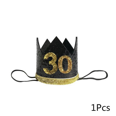 „Chicinlife“ 1 vnt. 30 40 50 60 metų karūnos gimtadienio galvos apdangalas Gimtadienio vakarėlio kepuraitės suaugusiesiems jubiliejinės kepuraitės galvos apdangalo dekoro reikmenys