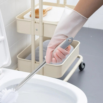 Γάντια καθαρισμού λατέξ οικιακής χρήσης ORZ Ροζ μακριά γάντια γάντια πλυσίματος πιάτων Γυναίκα εργασίας Λαστιχένια γάντια προμήθειες κουζίνας